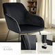 image 4 of Dining Chair Jeane - velvet look, cantilever frame - Set of 4 Black | Velvet Look Black/Black
