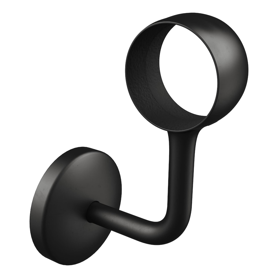 image 1 of Rothley Easy Assembly Stair Handrail Kit Matt Black 2.4m