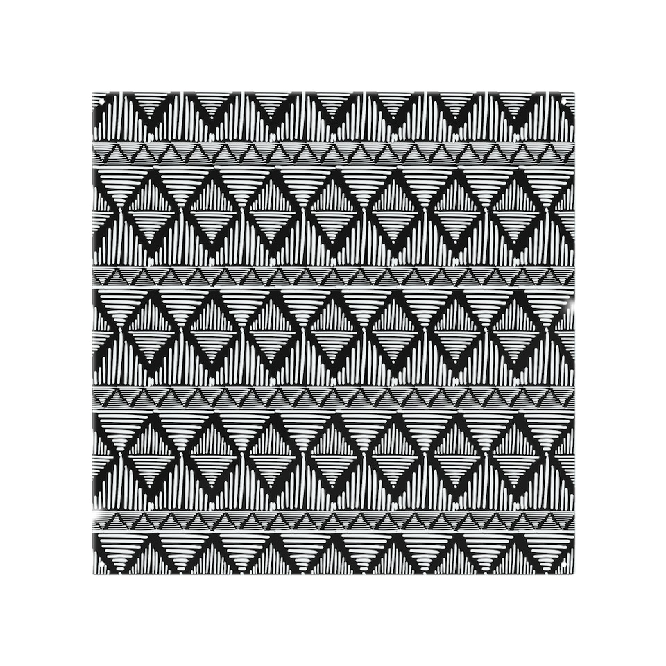 image 1 of Geometric Line Pattern Splash Back | White