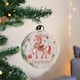 image 4 of Personalised Unicorn Christmas Glass Bauble