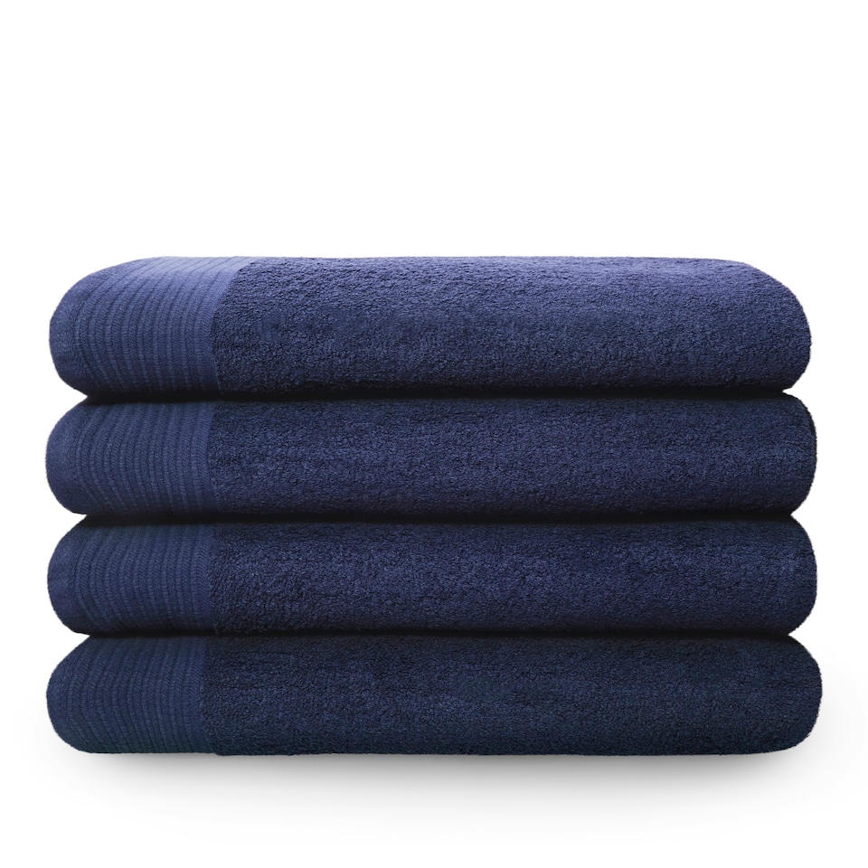 image 1 of Chatsworth Pure Cotton Bath Super Sheets Super Soft and Absorbant | Blue | Denim | Extra large bath sheet | 1