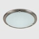 image 3 of ValueLights Cymbal Round Flush Silver Ceiling Light (Flush) | Chrome