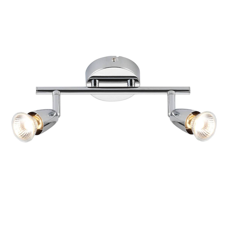 image 1 of Amalfi 2 Light Adjustable Spotlight Chrome, GU10