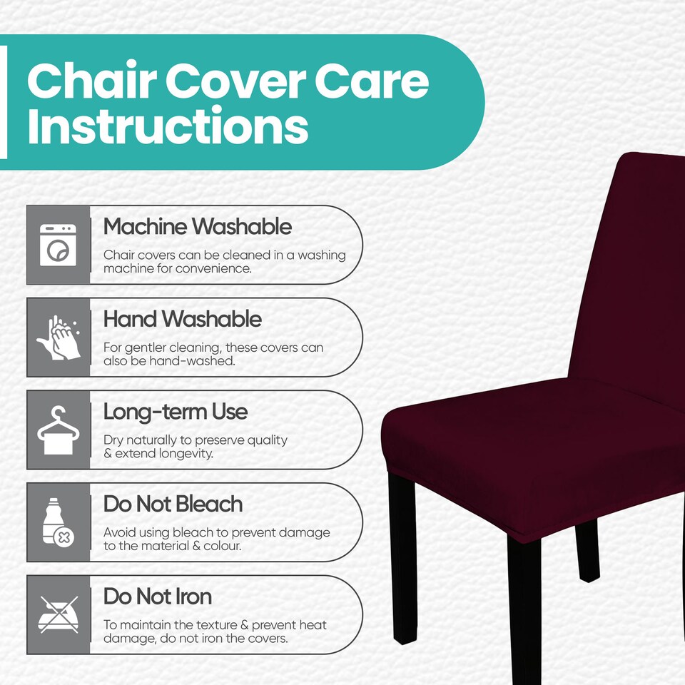 image 1 of Velvet Dining Chair Covers, Spandex High-Back Chair Slipcovers - 220GSM