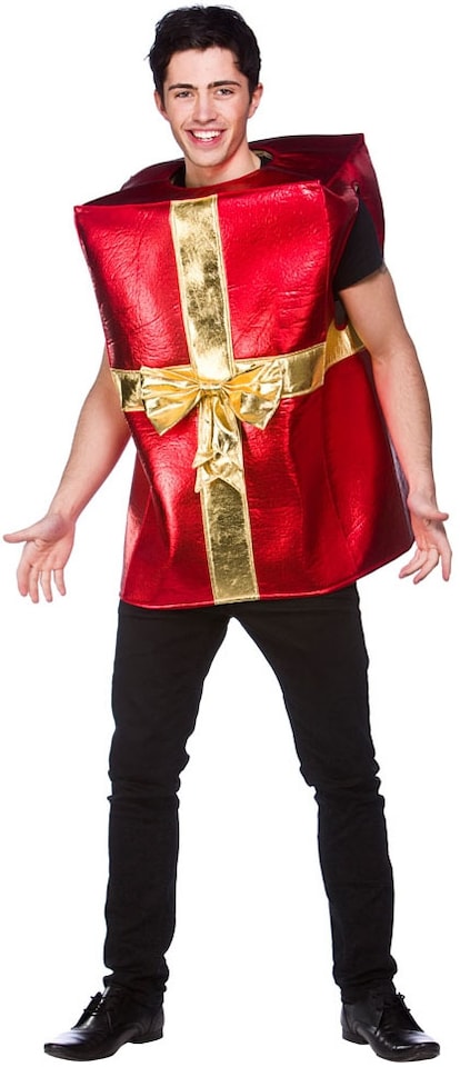 Men's Essential Checks Red Christmas Present Gift Fancy Dress Mens Ladies Festive Fun Adult ...