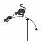 image 2 of Cat & Mouse Wind Rocker Single Bare Metal/Ready to Rust - Steel - L66 x W54 x H148.5 cm