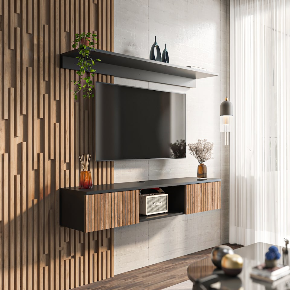 image 1 of Decorotika Elia Floating TV Unit for TVs up to 60 inch