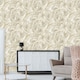 image 3 of World Of Wallpaper Luxe Collection Mineral Effect Vinyl Textured Wallpaper - Cream/Gold - 10m x 0.5m | Cream