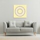 image 2 of Yellow Circle Ornament. Round Frame (Canvas Print) 90 x 90 x 4cm