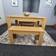 image 4 of Dining Table Set with 2 Benches Dining Room and Kitchen table set of 2 Brown