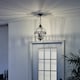 image 4 of Halleron 3 Light Outdoor Globe Ceiling Pendant Light Grey IP44, E14