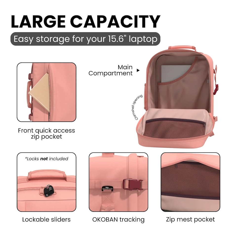 image 1 of CabinZero Classic Cabin Backpack 36L, Carry-on Approved with Lightweight Build