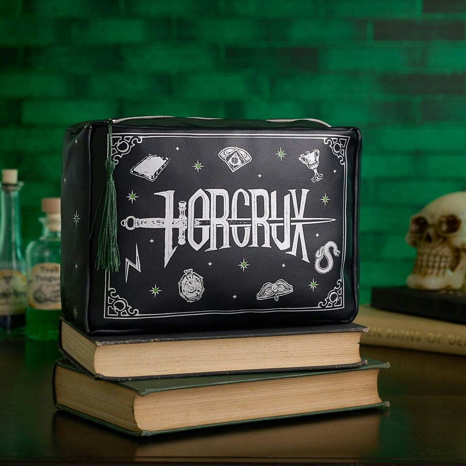 image 1 of Warner Bros Harry Potter Dark Arts Wash Bag - Horcrux Black
