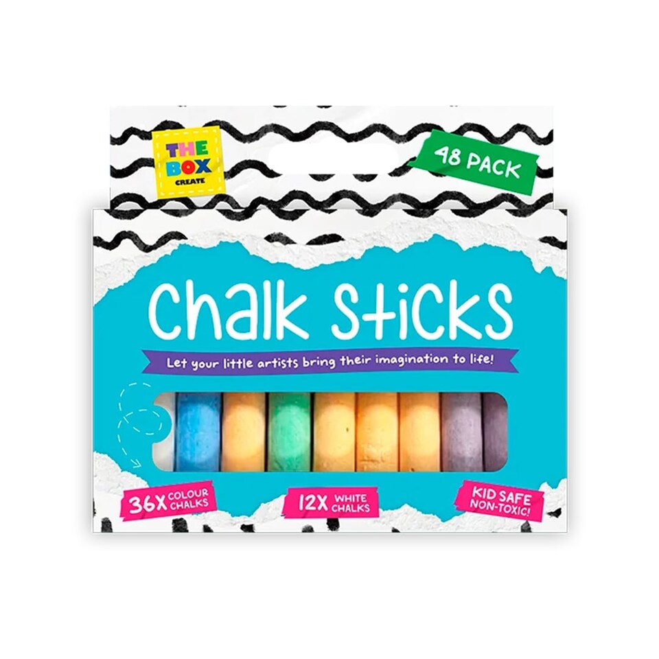 Assorted Chalk Sticks - Pack of 48