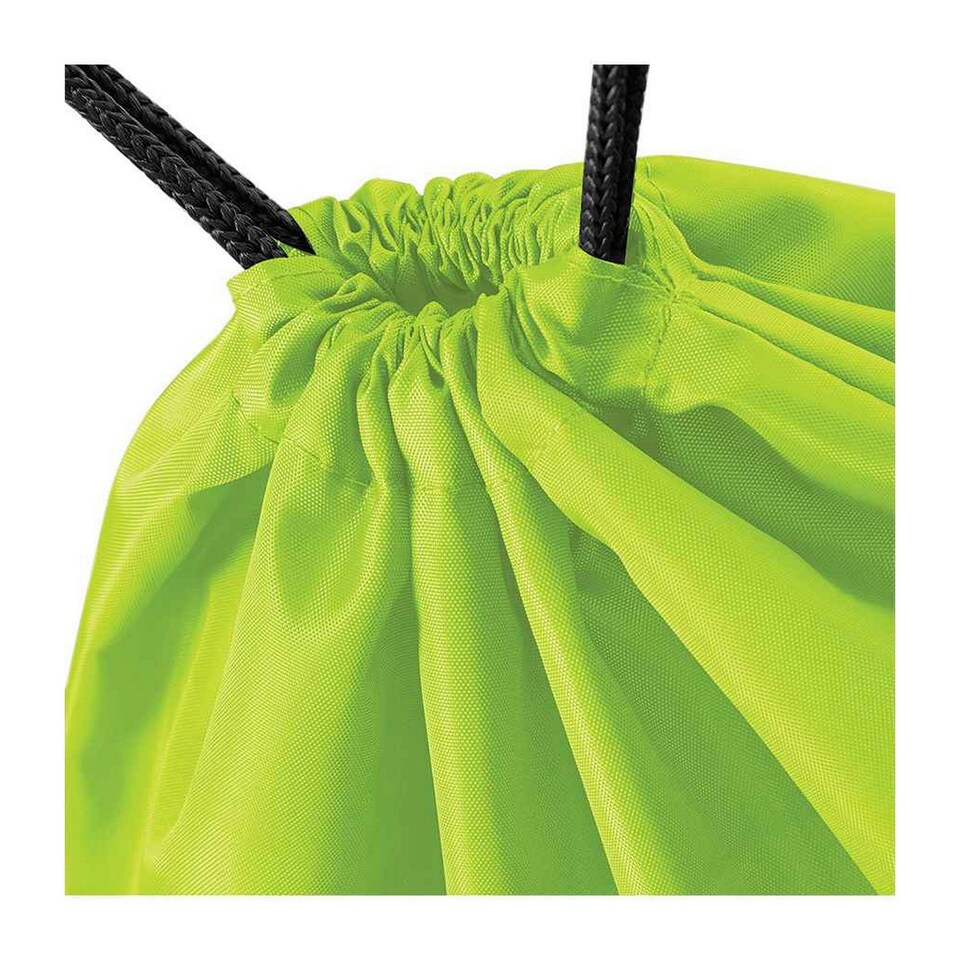 image 1 of Bagbase Budget Drawstring Bag - Lime - One Size Green | One Size