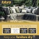 image 5 of Futura V Shape 255x255x80cm Waterproof Garden Furniture Cover 600D