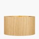 image 3 of Gold Slubbed Faux Silk Gold Lined Drum Lampshade | Gold | Gold | 1