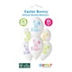 image 3 of Happy Easter Bunny White Latex Balloons 33cm / 13 in - Pack of 6