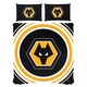 image 1 of Wolverhampton Wanderers FC Pulse Duvet Set - Black/White/Orange - Double