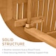 image 5 of Outsunny Folding Patio Bistro Set of 3 Dining Table Set with 2 Foldable Chairs