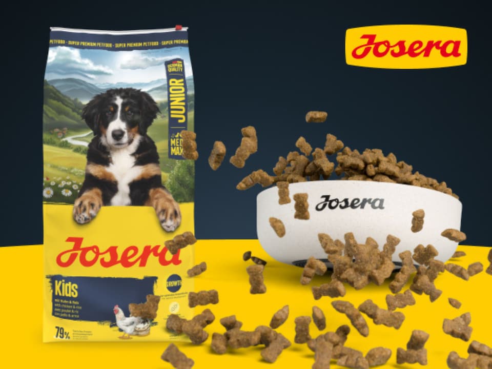 image 1 of Josera Junior Kids complete puppy food | Gluten-free | Medium & large breeds | Lots of meat | Optimal development | Omega 3 from Salmon Oil | 2x12.5kg pack