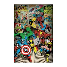 Marvel Comics Heroes Poster - Multicoloured - One Size