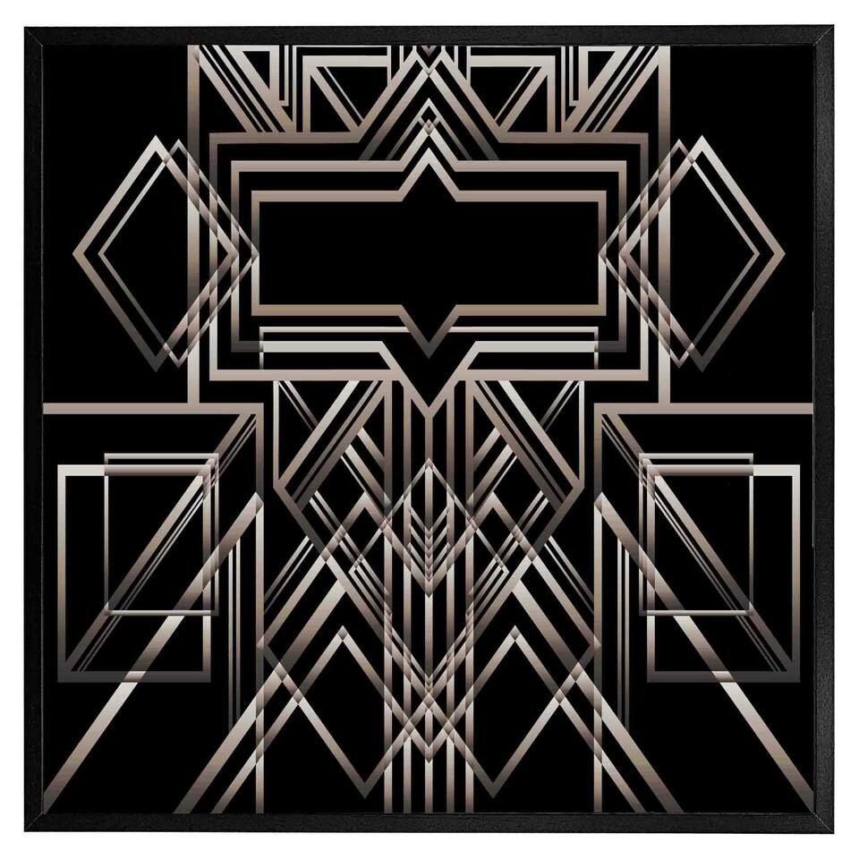 image 1 of Geometric art (Picutre Frame) Brown | XL