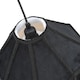 image 5 of Traditional Victorian Empire Lamp Shade in Jet Black Velvet with Long Tassels | Black | Black | 1