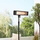 image 2 of BHS 1800W Wall Mounted Rectangle Patio Heater, Black