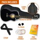 image 9 of 3rd Avenue Full Size Cutaway Acoustic Guitar Pack Black