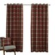image 3 of Carnoustie Eyelet Blackout Curtains - Red - 168cm x 183cm