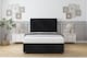 image 1 of Sloomy Lancaster Black Naples Divan Bed With Mattress 2 Drawers Left Side With 26" Strutted Headboard & 12" Matching Footboard 6' Super King | Black | Black | Super King | 1