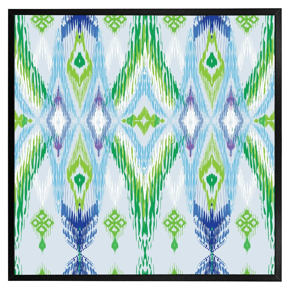 image 1 of Ethnic style modern scarf (Picutre Frame) Black | XL