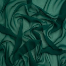 Minerva Core Range Green Light Sheer Chiffon Fabric for Dressmaking, 110cm / 43" Wide - per metre