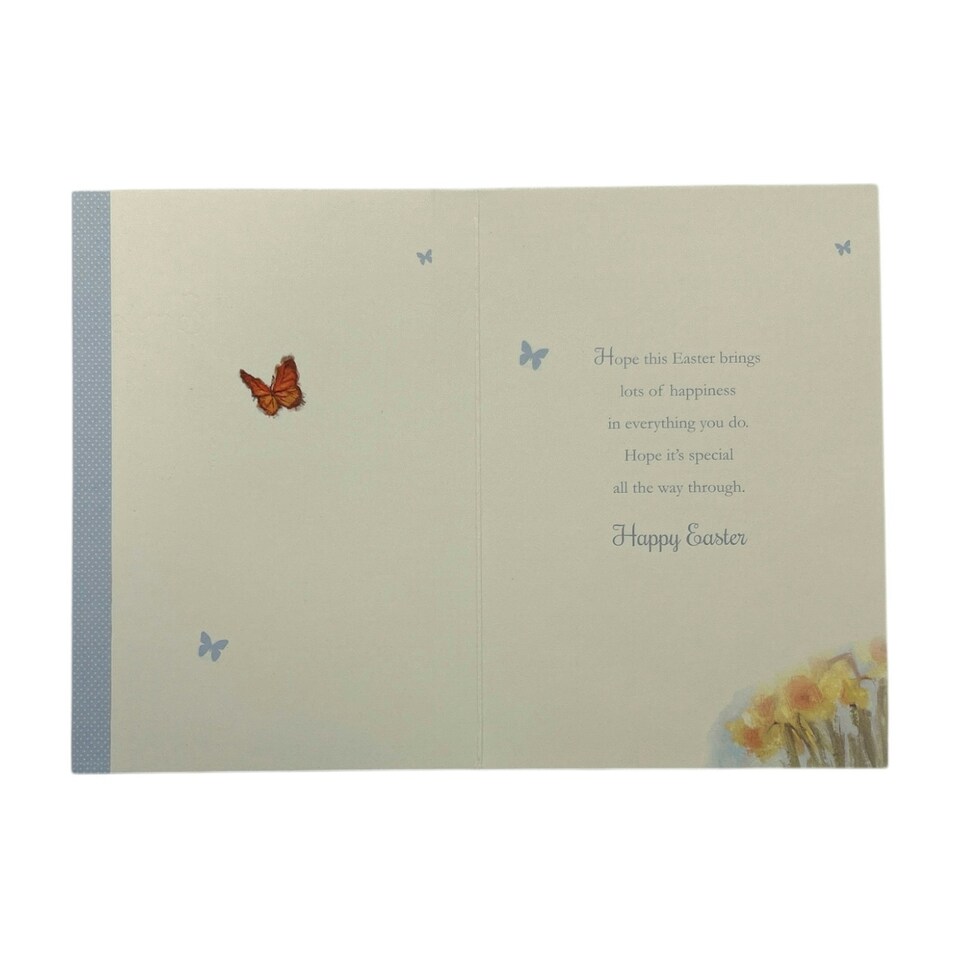 image 1 of For You Goddaughter Cute Lamb Floral Design Easter Card