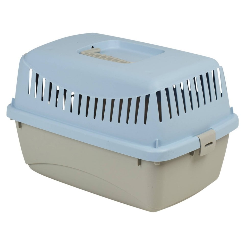 image 1 of Transportini Pet Carrier Travel Crate Cat Dog Cage Portable Box Pastel | Blue | Pastel Blue | Small | 1