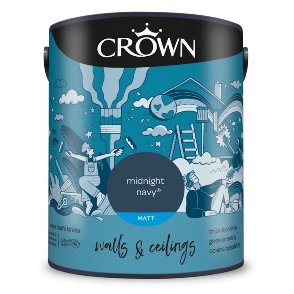 image 1 of Crown Matt Emulsion Midnight Navy 5L