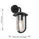 image 5 of Set of 2 Bronty - Black Outdoor Wall Lights