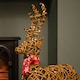 image 4 of 70cm Battery Operated Light up Brown Christmas Reindeer with 80 Warm White LEDs