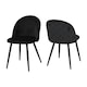 image 4 of Set of 4 Marlow Velvet Dining Chairs Grey