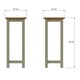 image 2 of Taberno Oak End Side Table Sage Green Green