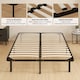 image 5 of HOMCOM 4ft6 Double Bed Frame, Metal Platform Bed Frame with 28 Wood Slats