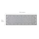 image 5 of JVL Avanti Machine Washable Entrance Doormat and Runner Set - Grey