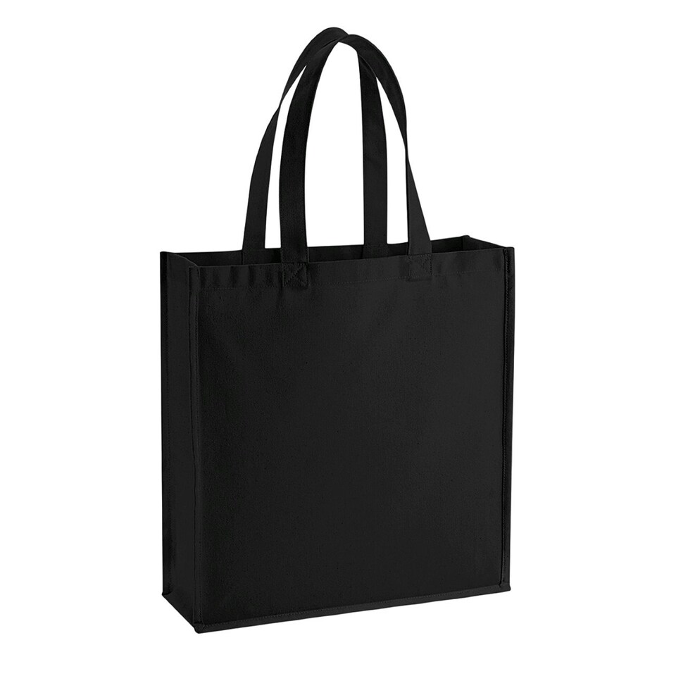 Westford Mill Gallery Canvas Tote Bag - Black - One Size