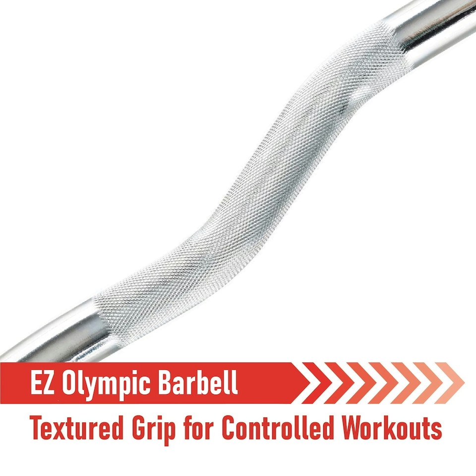 image 1 of Body Revolution Olympic Super Curl EZ Barbell Bar | Multi