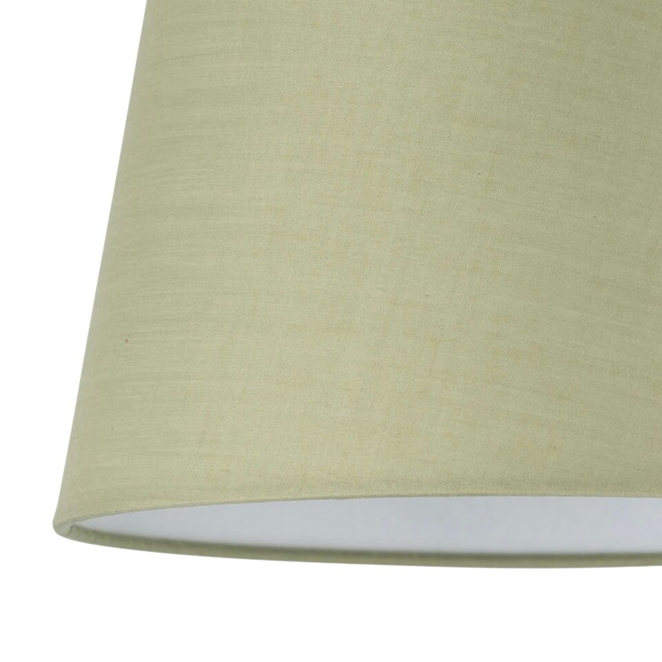 image 1 of Sage Green Cotton 23cm Tapered Cylinder Pendant or Lamp Shade Green