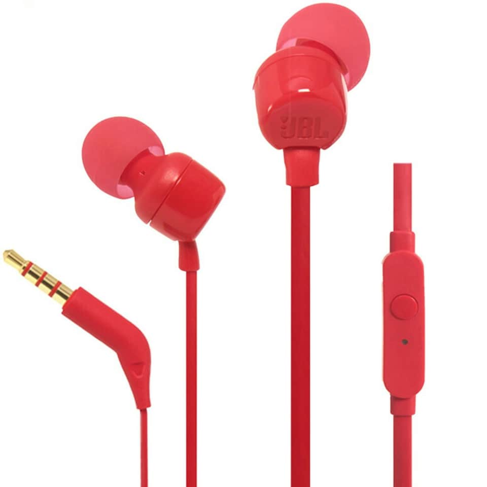 image 1 of JBL T110 Universal In-Ear Headphones with Remote Control Blue