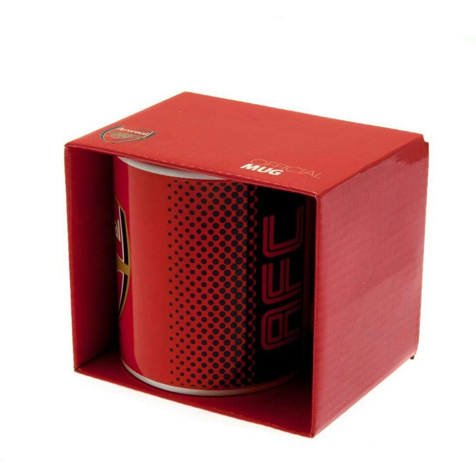 image 1 of Arsenal FC Official Football Fade Design Mug - Red/Blue/White - One Size