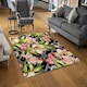 image 2 of Bright Plants on Geometric Background (Rug) Multi | XL: 160x230cm