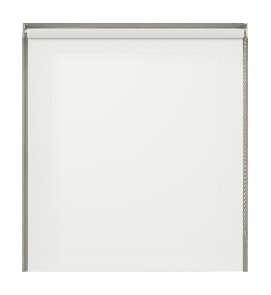 image 1 of 240cm White Plain Straight Edge Daylight Roller Blind | White | White